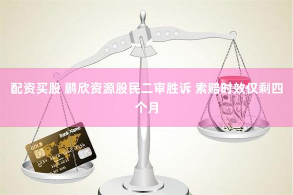 配资买股 鹏欣资源股民二审胜诉 索赔时效仅剩四个月