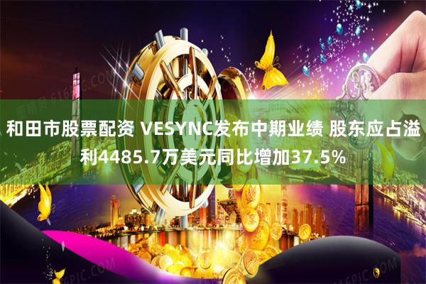 和田市股票配资 VESYNC发布中期业绩 股东应占溢利4485.7万美元同比增加37.5%