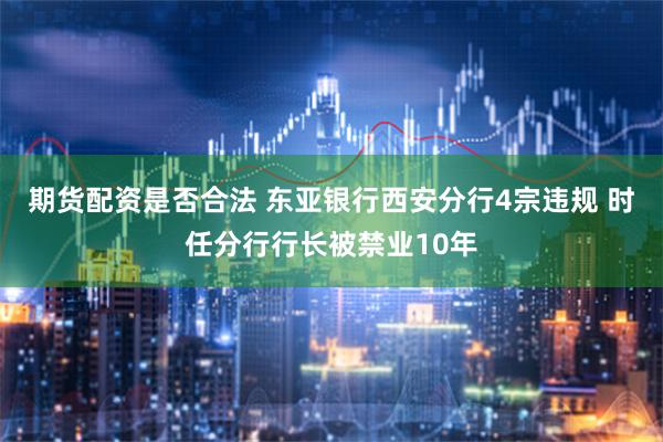 期货配资是否合法 东亚银行西安分行4宗违规 时任分行行长被禁业10年